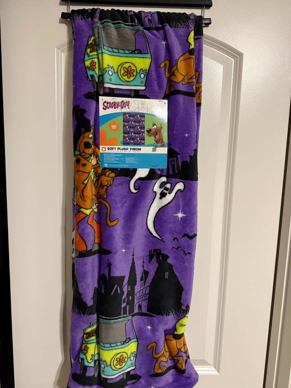 Scooby-Doo Soft Plush Throw Blanket 50 in W x 70 in L